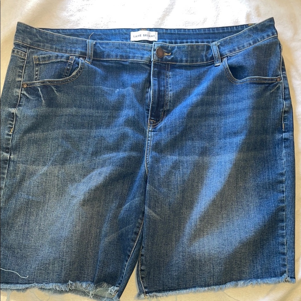 Lane Bryant Classic Blue Denim Skorts